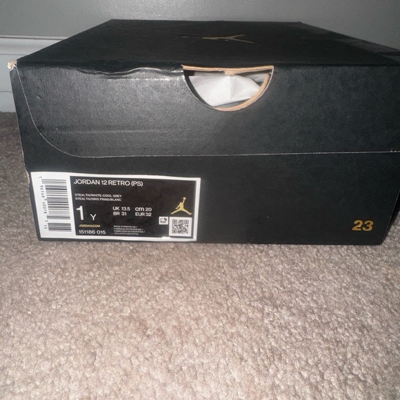 Air Jordan Gray and White Sneakers - Picture 9 of 9